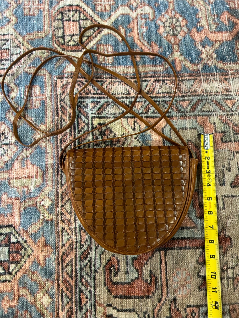 Unisa Woven Crossbody Bag in Brown